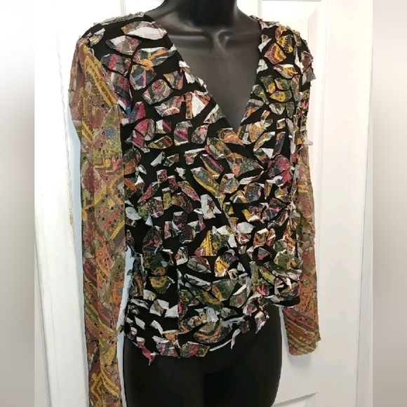 SNO SKINS faux wrap top - Picture 7 of 7